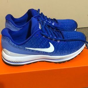 Nike royal blue running shoes.
